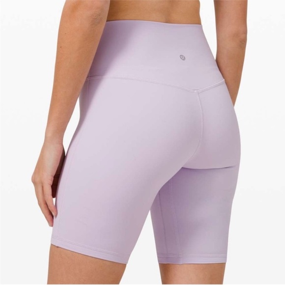 Lululemon Align 8” Inseam Biker Shorts Lavender Light Purple, Size 4 - Picture 1 of 10